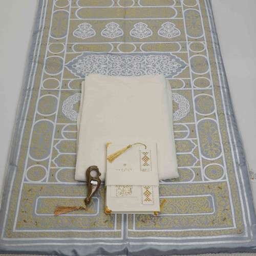 طقم باب الكعبة سماوي مع شرشف طرحه