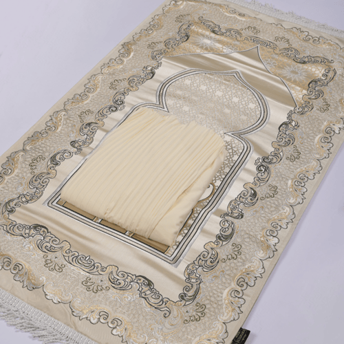 صندوق حي على الصلاة فضي - دائري كبير