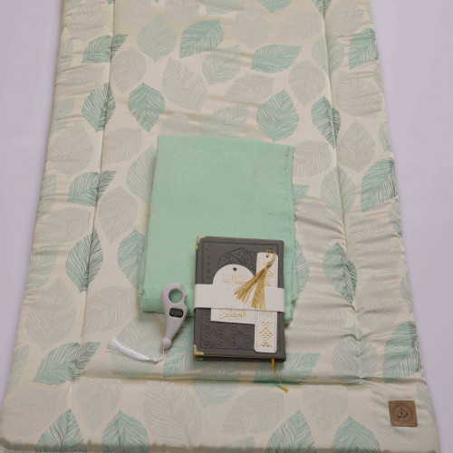 طقم مُورق مع شرشف طرحه