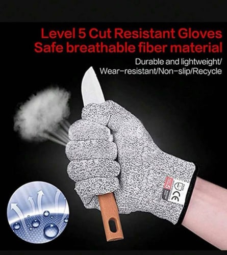 قفازات مقاومة للقطع (قطعتين)