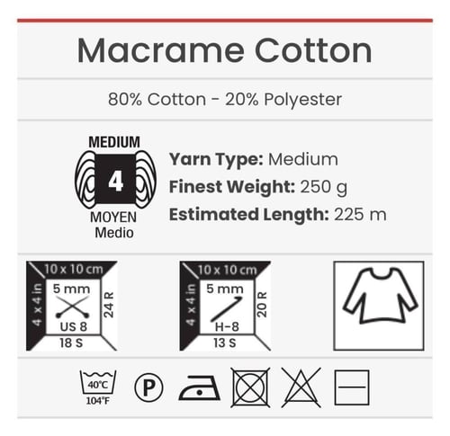 خيط مكرمية قطن 787