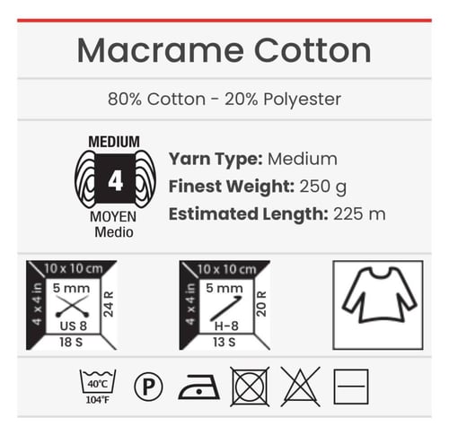 خيط مكرمية قطن 768