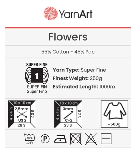 يارن آرت فلاورز 305
