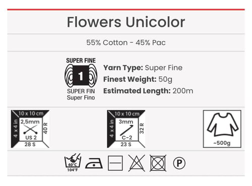 يارن ارت فلاورز يونيكولور 730