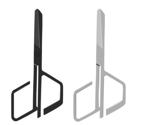 مقص بشكل هندسي