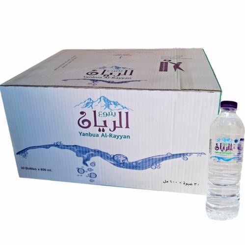 مياه ينبوع الريان ابو ريال 600 مل 30 عبوة