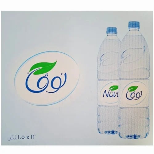 مياه نوفا ابو ريالين 1.5 لتر 12 عبوة