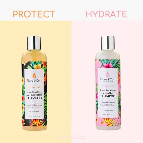 شامبو كريمي بالورد العضوي و العسل من فلورا اند كير...