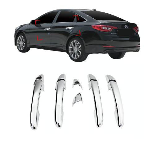 غطاء مقابض كروم هيونداي سوناتا 2015 - 2019