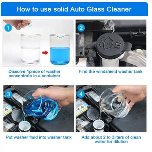 اقراص تنظيف زجاج السيارة