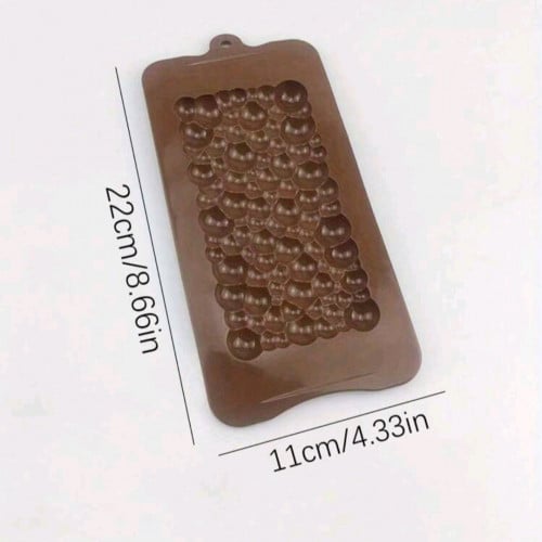 قالب سلكون مستطيل شكل فقاعات عشوائية .