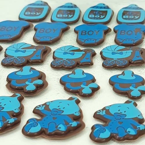 قالب واحد ترانسفير شكل بيبي للأولاد لون ازرق .