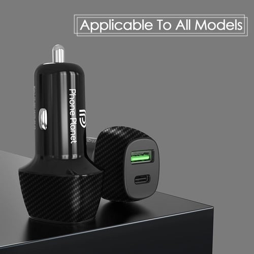 شاحن سيارة بقوة 38W مخرج PD + USB من فون بلانت