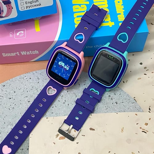 ساعة ذكية للأطفال مع نظام تتبع Gps وشريحة من سبون