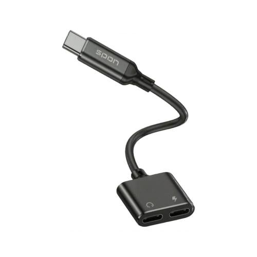 وصلة شاحن وسماعة تايب سي من سبون