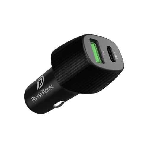 شاحن سيارة بقوة 38W مخرج PD + USB من فون بلانت