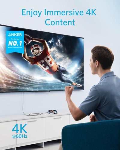 كيبل تايب سي الي HDMI بطول 1,8 متر من انكر