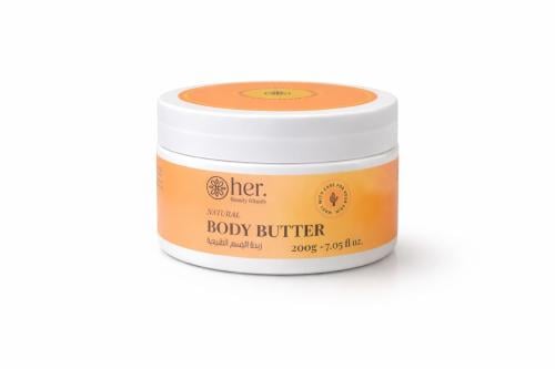 زبدة الجسم الطبيعية غير المعطرة 200 جرام