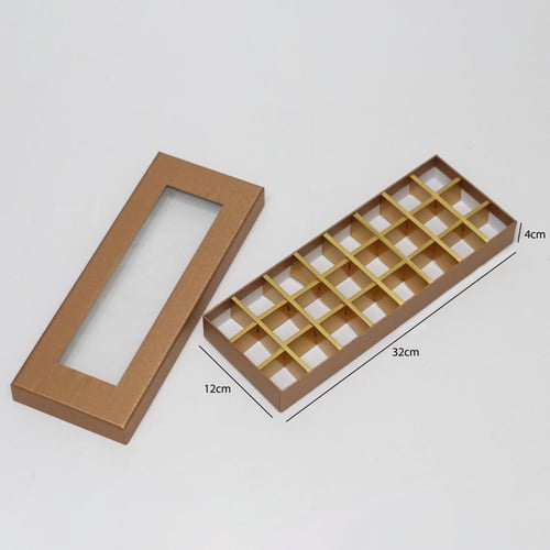 علب شوكولاتة مقسمة 24 قطعة