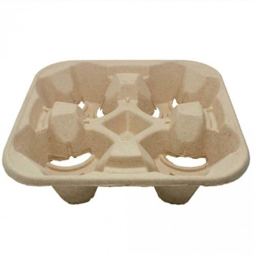 حامل اكواب 4 فتحات كرتون