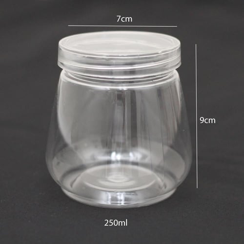 برطمان بلاستيك شفاف بعدة أشكال