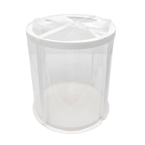 علب تورته شفافة دائرية