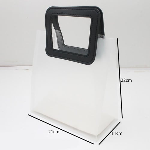 اكياس بلاستيك ثلجية بقبضة جلد مربعة بعدة الوان مقا...