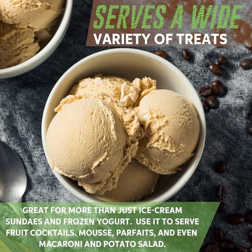 اكواب ايسكريم ابيض بالجملة 13 انز