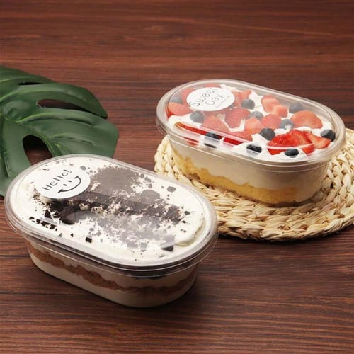 علب بلاستيك شفافة للحلويات