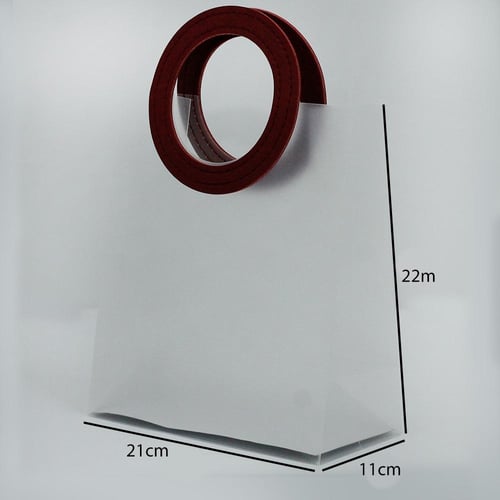 أكياس بلاستيك ثلجية بقبضة جلد دائرية بعدة الوان مق...