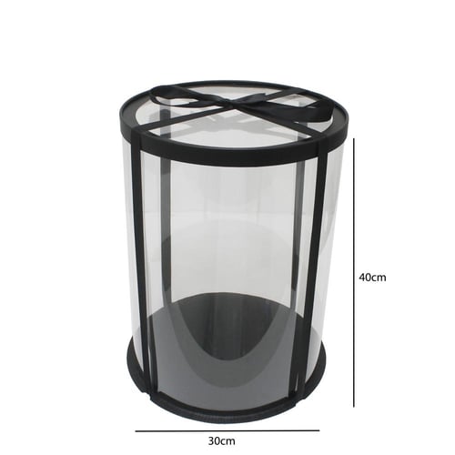 علب تورته شفافة دائرية