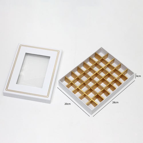 علب شوكولاتة مقسمة 35 قطعة