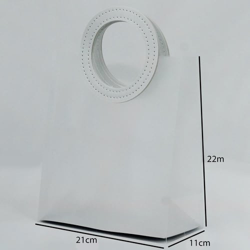 أكياس بلاستيك ثلجية بقبضة جلد دائرية بعدة الوان مق...