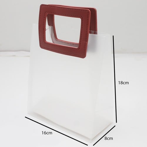 اكياس بلاستيك ثلجية بقبضة جلد مربعة بعدة الوان مقا...