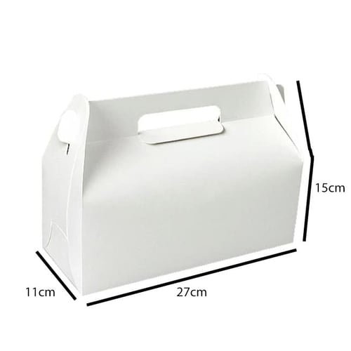 بوكس كيك ورقي مستطيل بيد