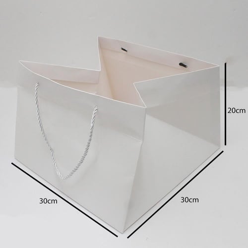 أكياس ورقية لون أبيض