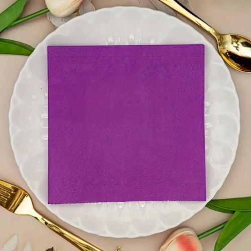 مناديل مائدة مربعة ملون