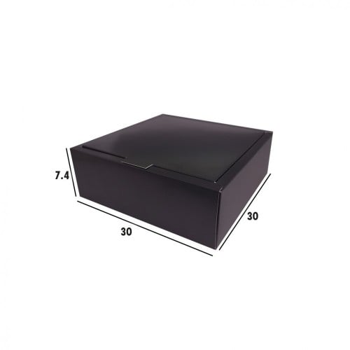 علب ورقية بغطاء 30*30*7.5 سم بعدة الوان