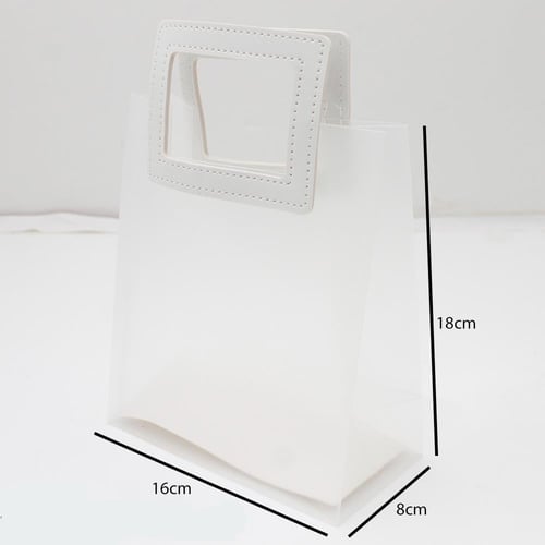 اكياس بلاستيك ثلجية بقبضة جلد مربعة بعدة الوان مقا...