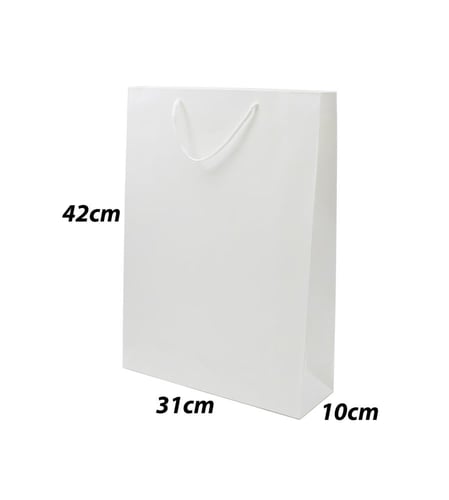 أكياس ورقية لون أبيض