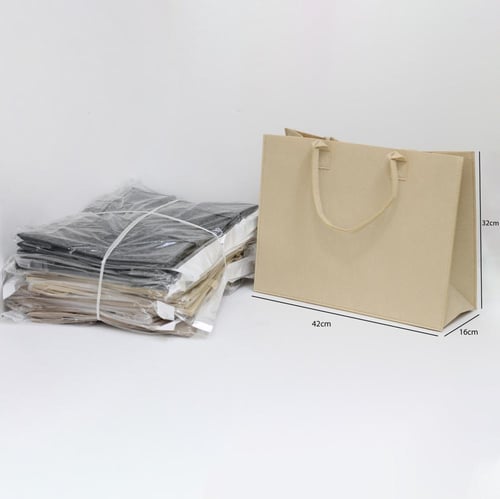 أكياس قماش مقوّى بمقبض علوي