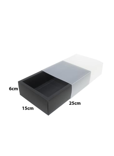 علب هدايا ورقية شفافة بتصميم سحاب بعدة الوان ومقاس...