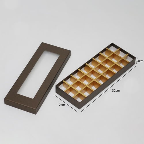 علب شوكولاتة مقسمة 24 قطعة