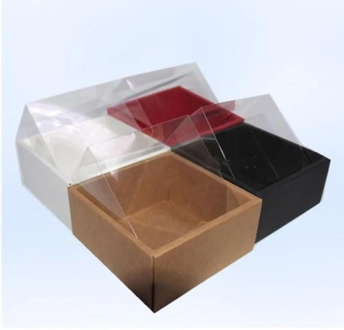 علب ورقية 25*25*6 سم بعدة الوان