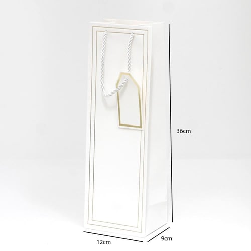 كيس هدايا طويل بإطار ذهبي