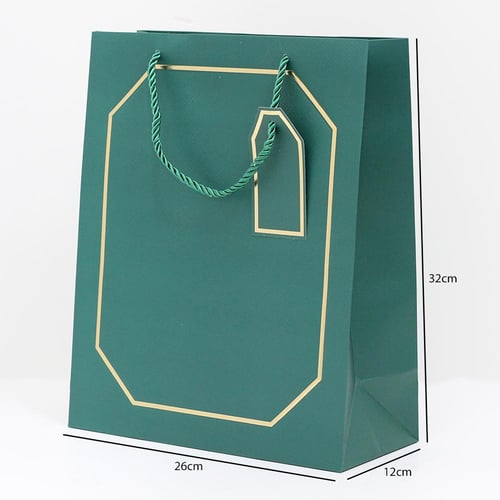 أكياس هدايا بإطار ذهبي