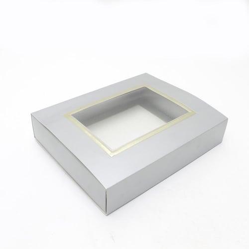 علبة تغليف ورقية مع نافذة شفافة