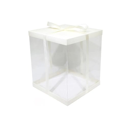 بوكسات كيك ورقية فاخرة شفافة