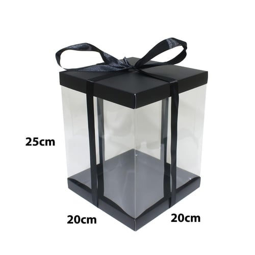 بوكسات كيك ورقية فاخرة شفافة