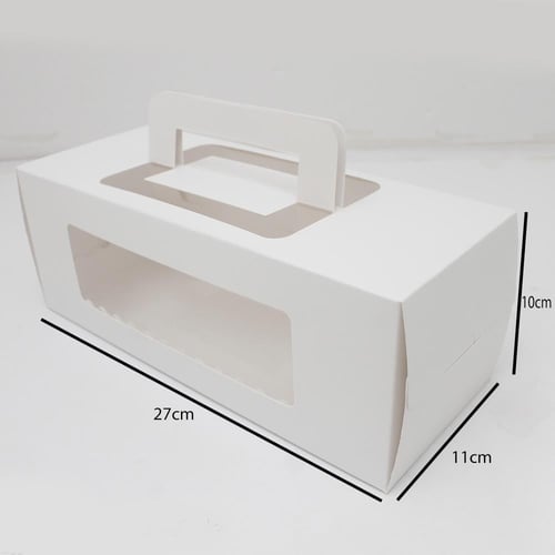 علب كيك وحلويات ورقيه بمسكة